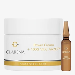 Clarena Power Cream + 100% Vit C AA2G ™, 100+3ml